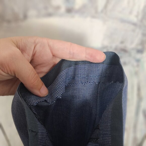 NWT Hugo Boss Pants Men's 40x33 Blue 100% Virgin Wool Office Business $198 - Picture 6 of 7